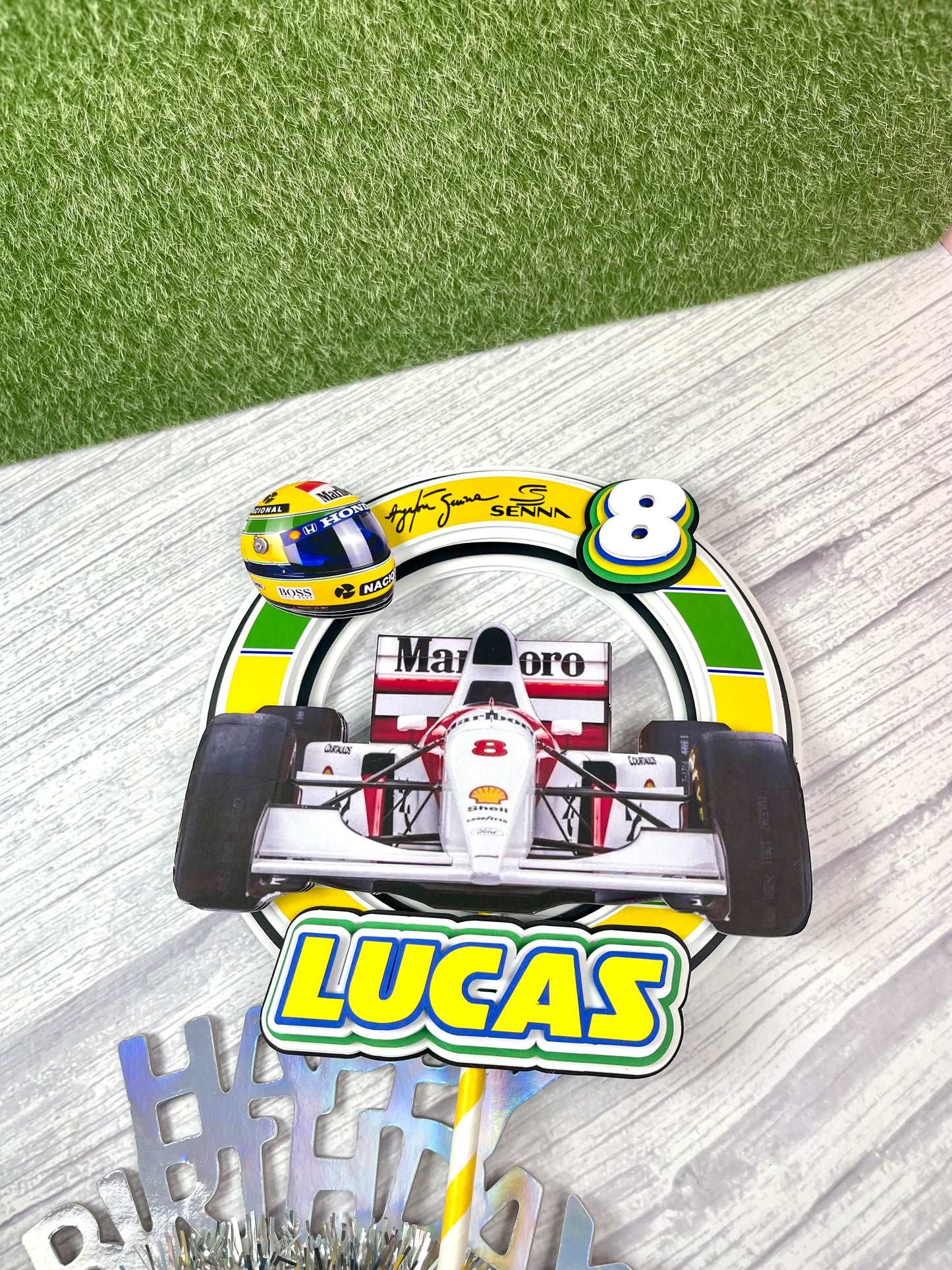 Ayton Senna Cake Topper