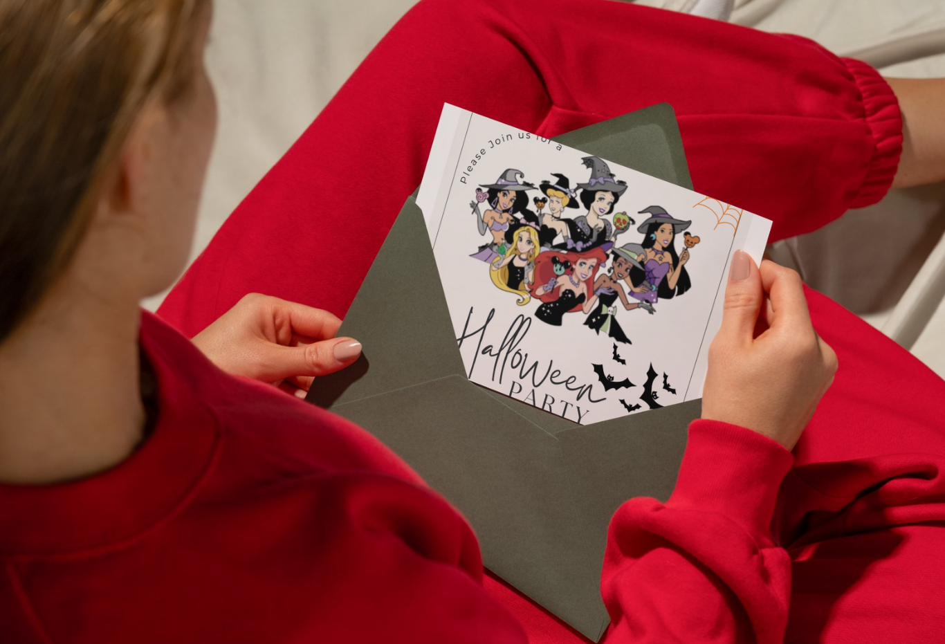 Editable Halloween Party Invitation | Cute Witch & Magic Theme | Canva Template | Instant Download