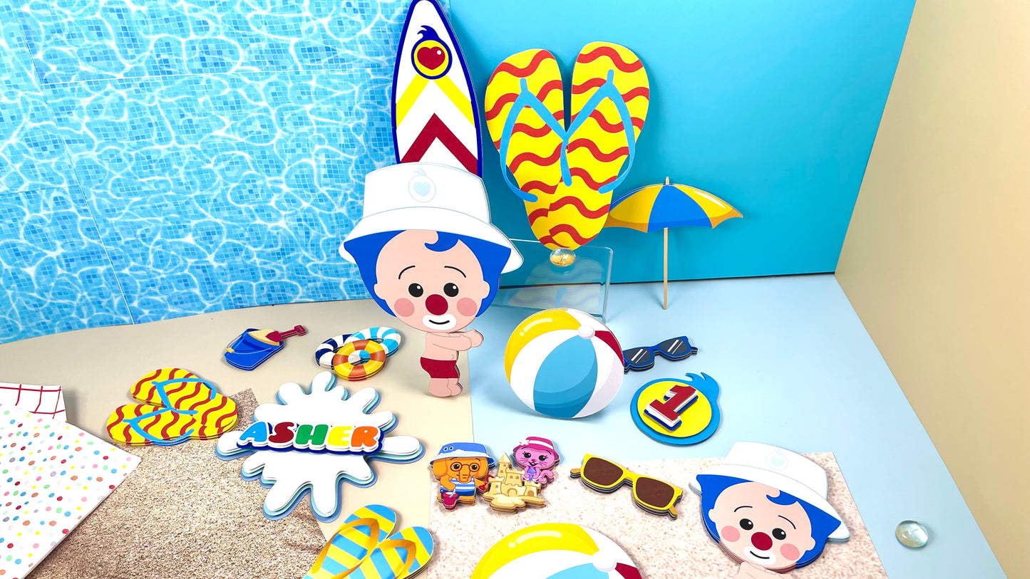 Plim Plim Beach Decorations for Cake