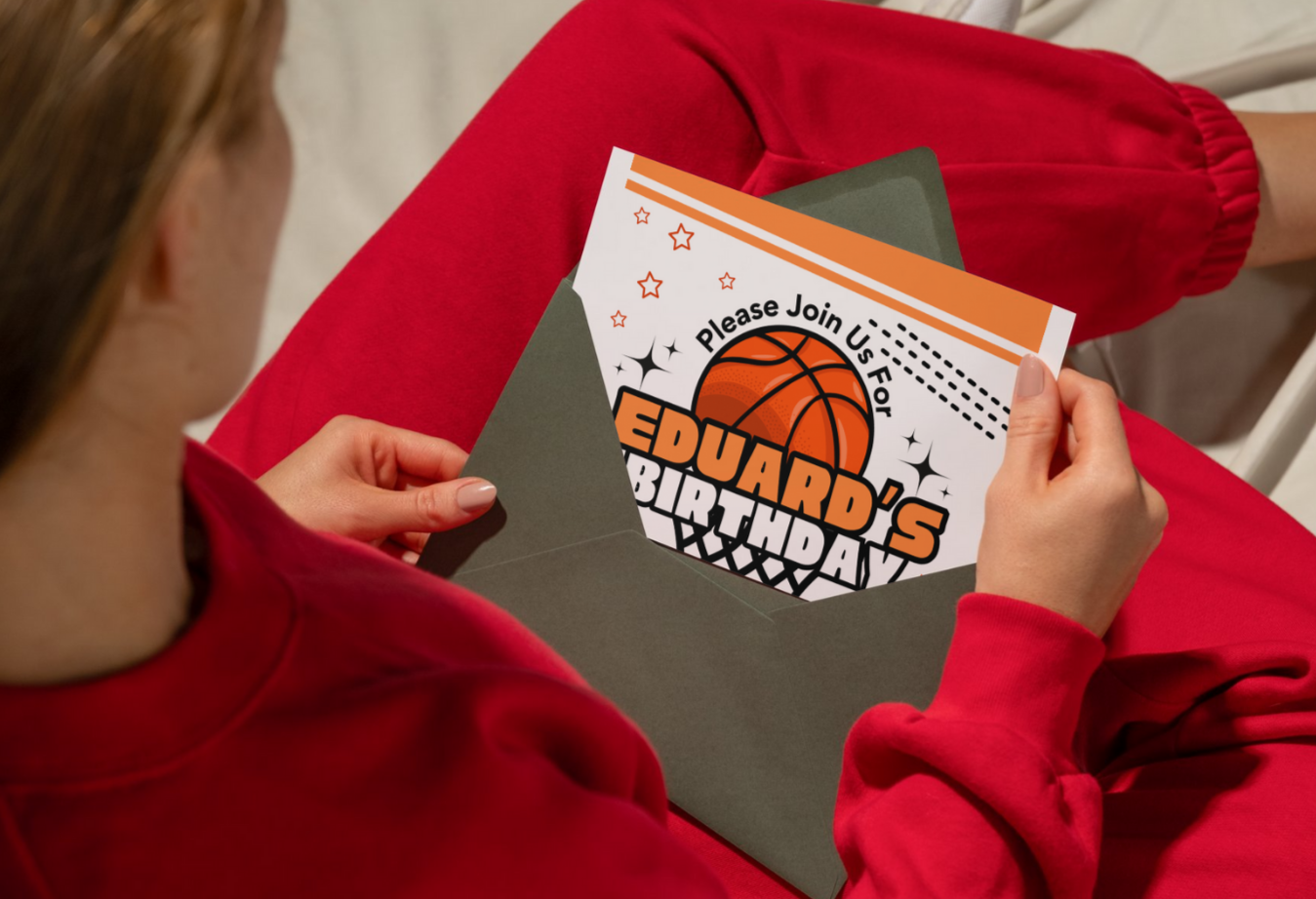 Basketball Birthday Invitation | Sports Party Invite | Editable Canva Template | Instant Download
