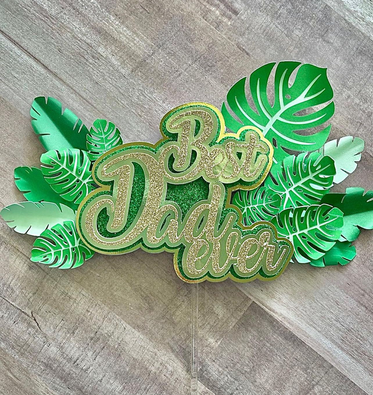 Mostera Cake topper // Leaves Cake topper