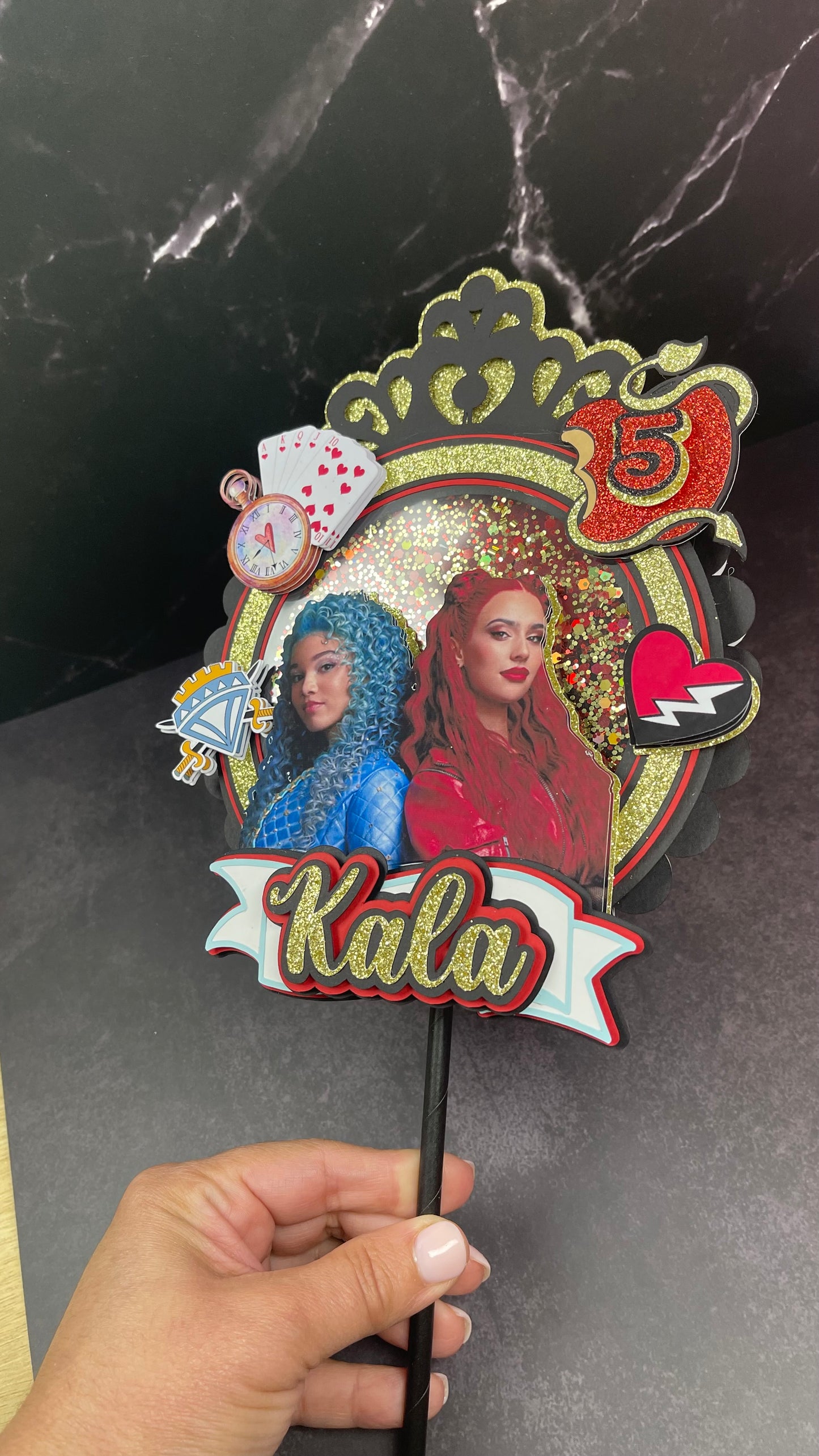 Descendants cake topper