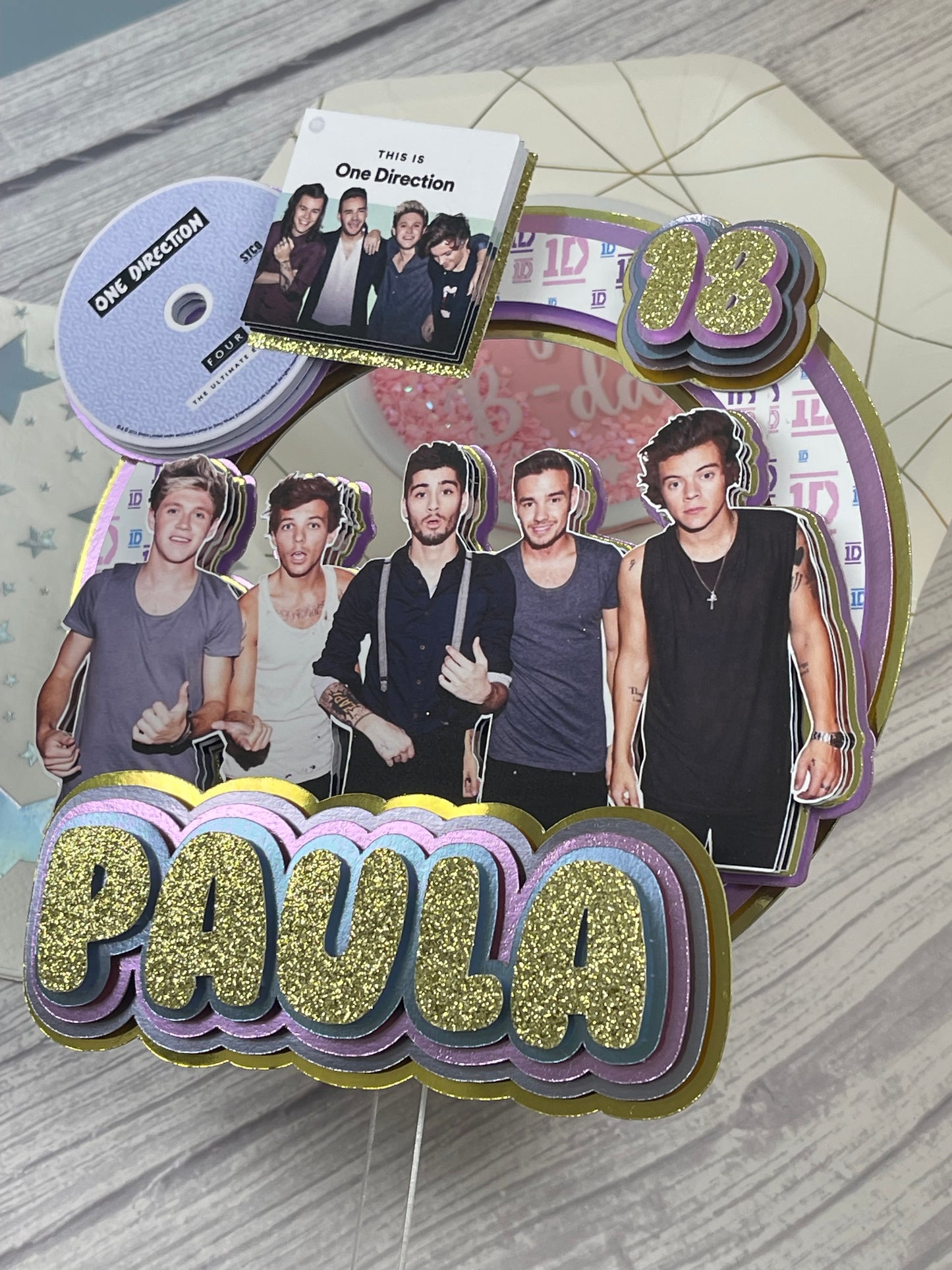 One Direction Cake Topper