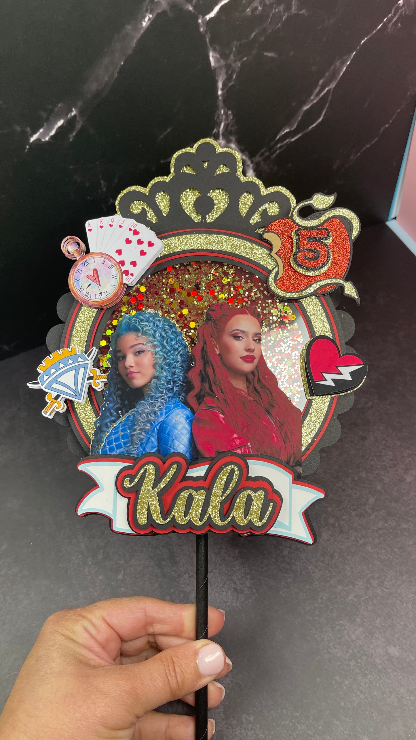 Descendants cake topper