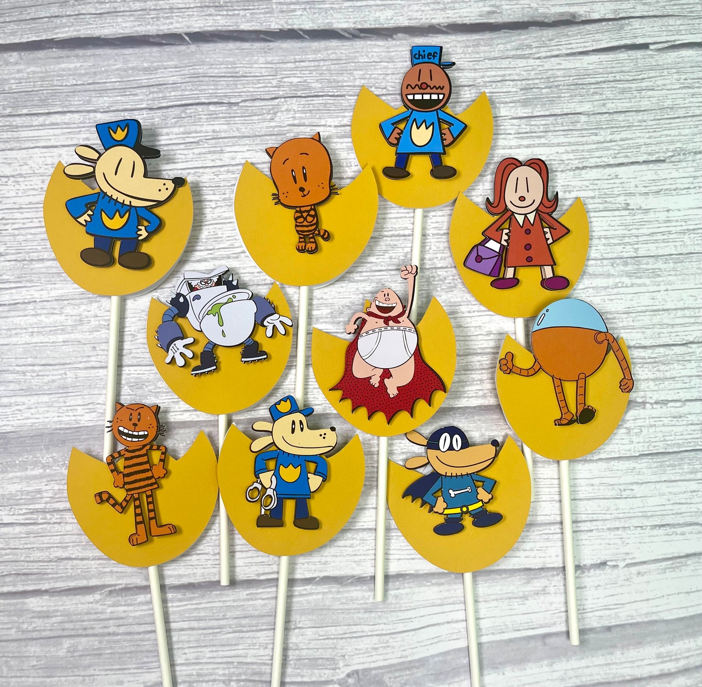 Dogman Cup Cake Topper