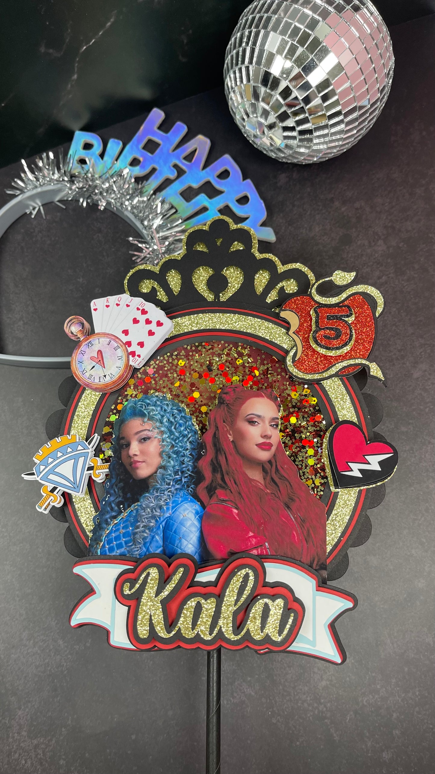Descendants cake topper