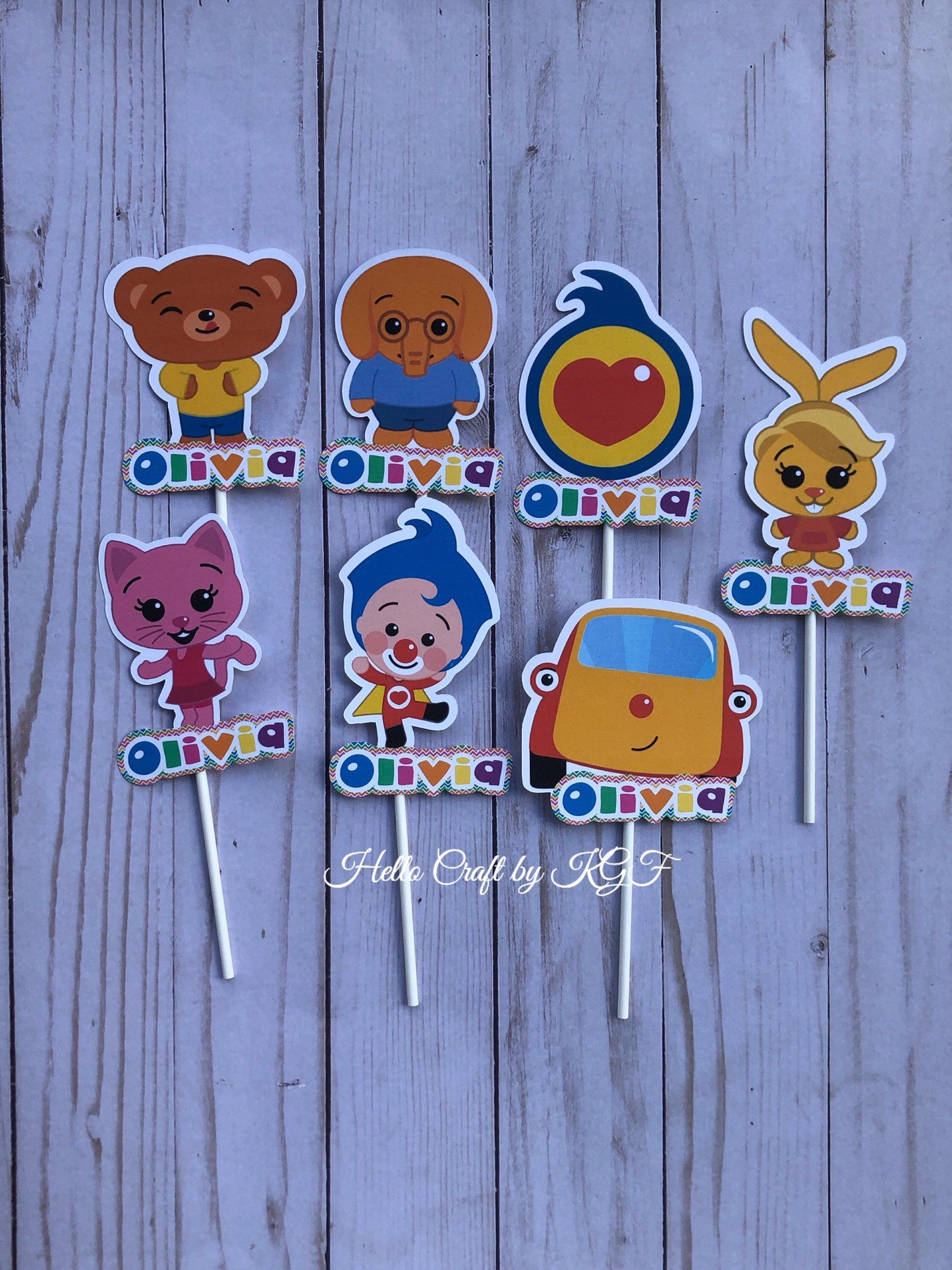 Plim Plim Cup Cake Topper