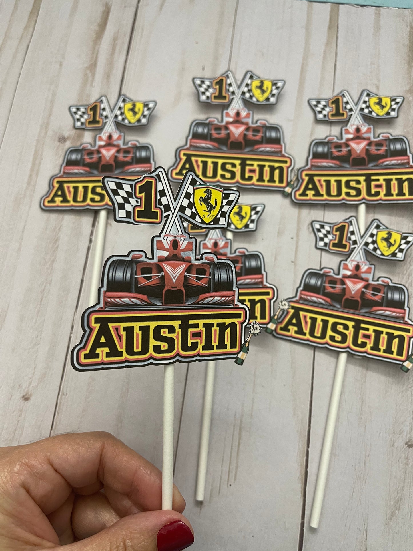 Ferrari Cup Cake Topper