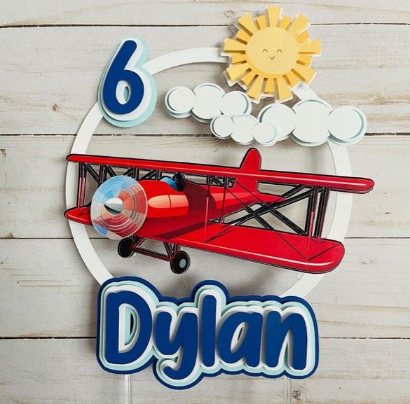 Aviation // Airplane cake topper