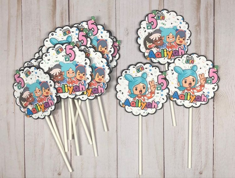 Toca Boca Cup Cake Topper