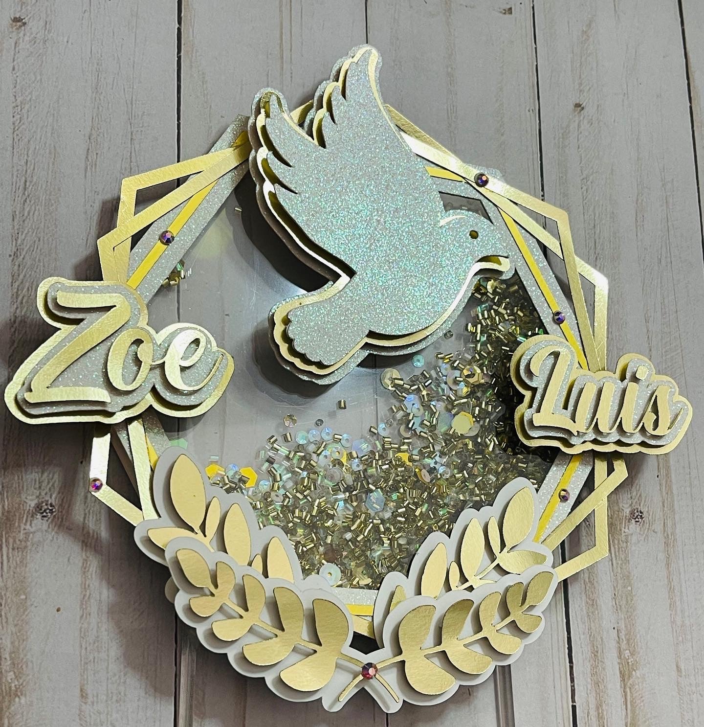 Bless God Baptim Cake Topper // God Bless Cake Topper