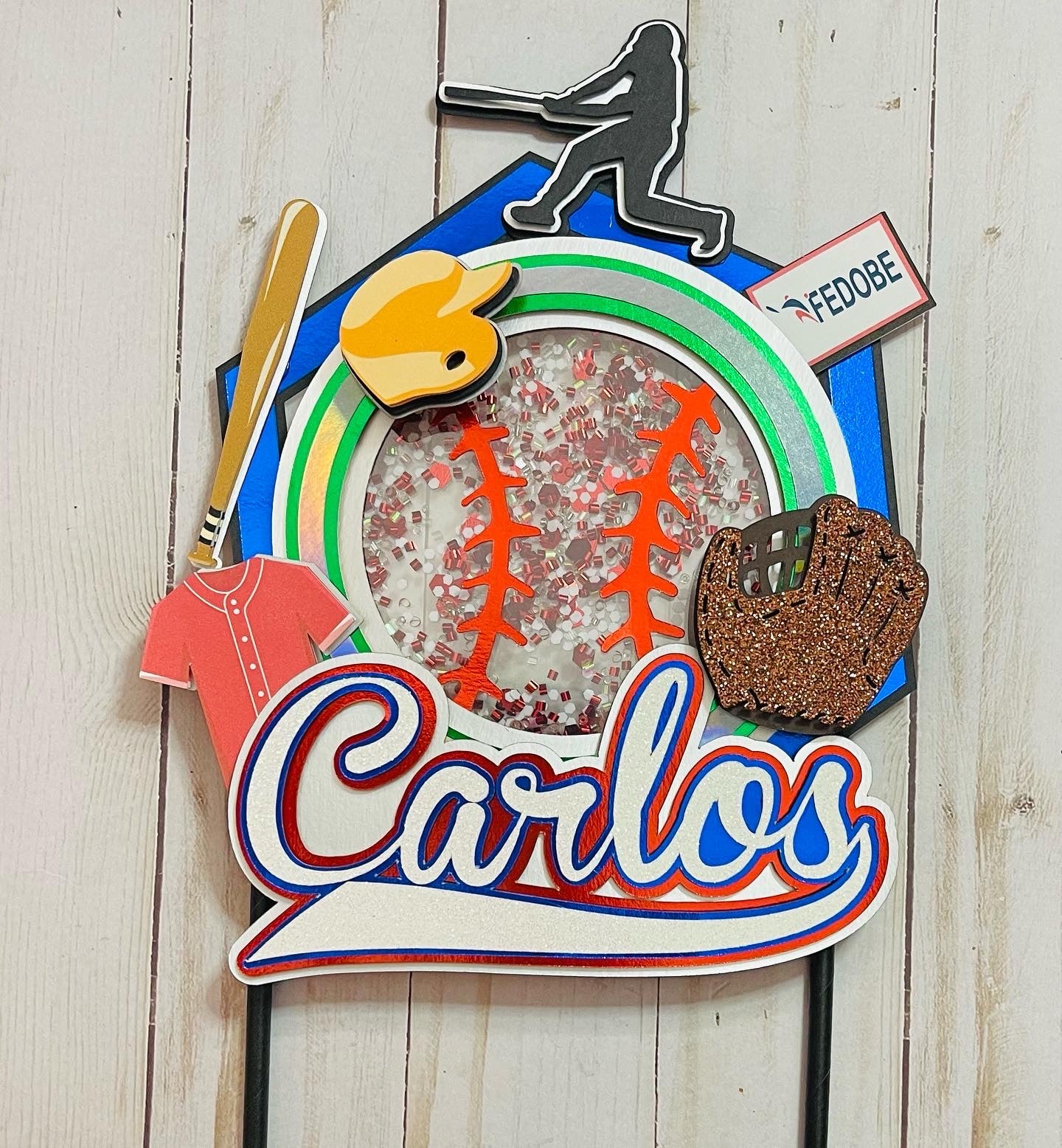 Beisbol Cake Topper // Baseball Birthday Cake Topper