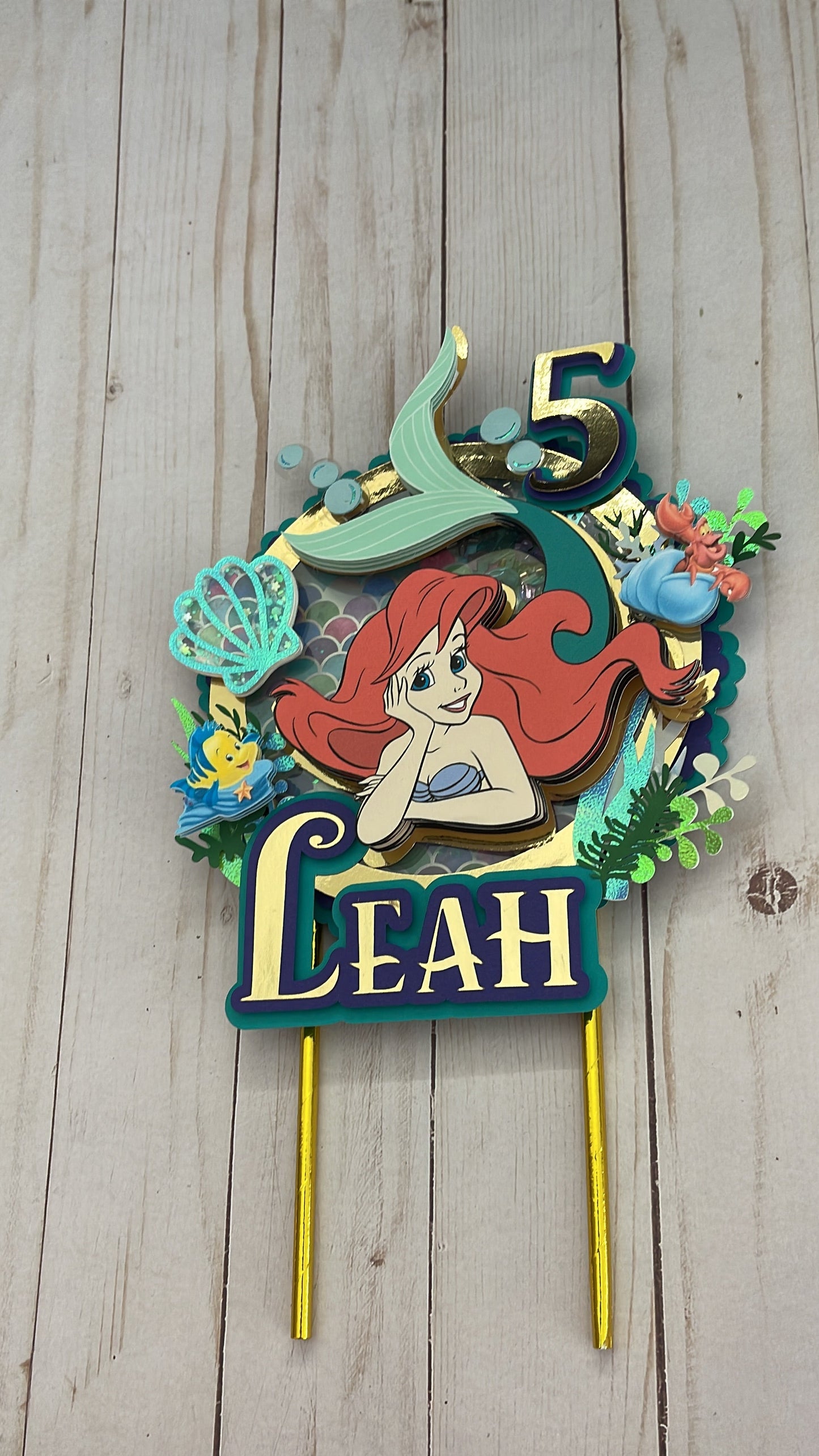 Ariel La Sirenita Cake topper