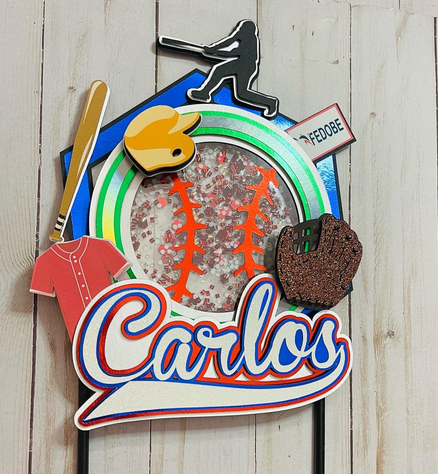 Beisbol Cake Topper // Baseball Birthday Cake Topper