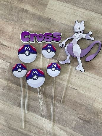 Mewtwo Decoration for Cake