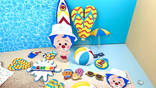 Plim Plim Beach Decorations for Cake