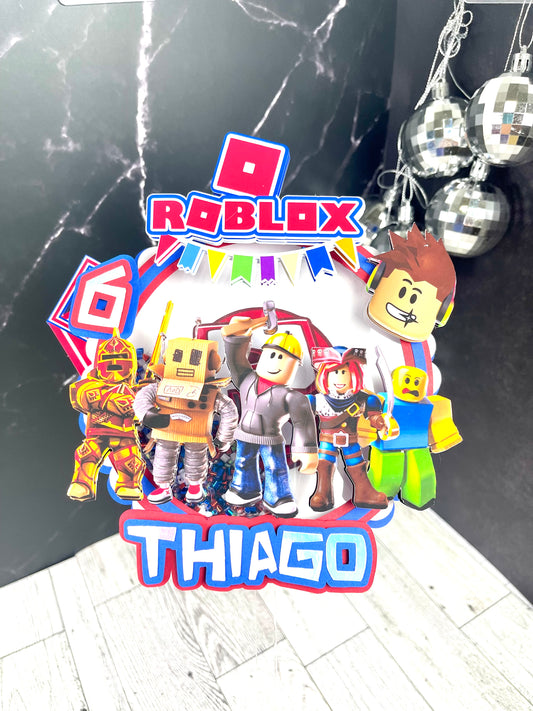 Roblox Cake Topper