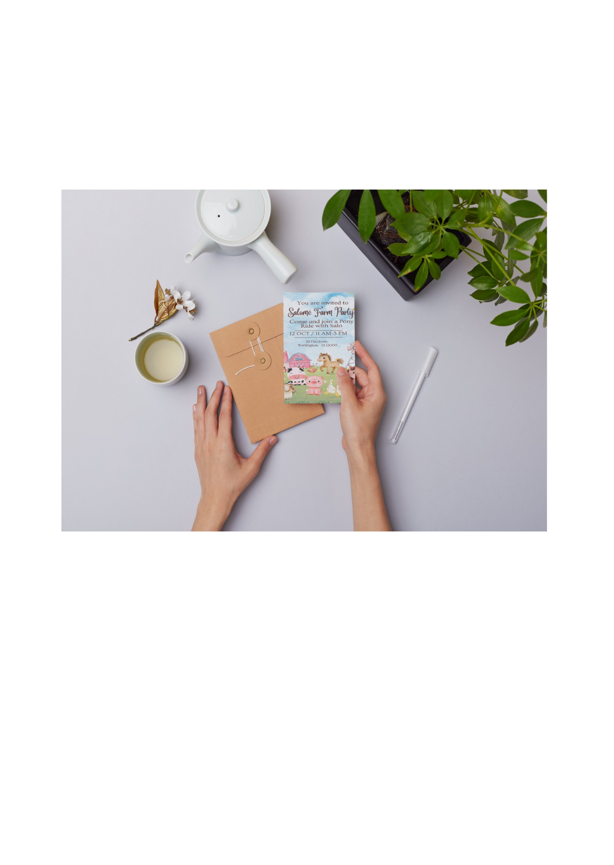 Editable Farm Birthday Invitation | Farm Animal Party | Pony Ride Theme | Canva Template | Instant Download