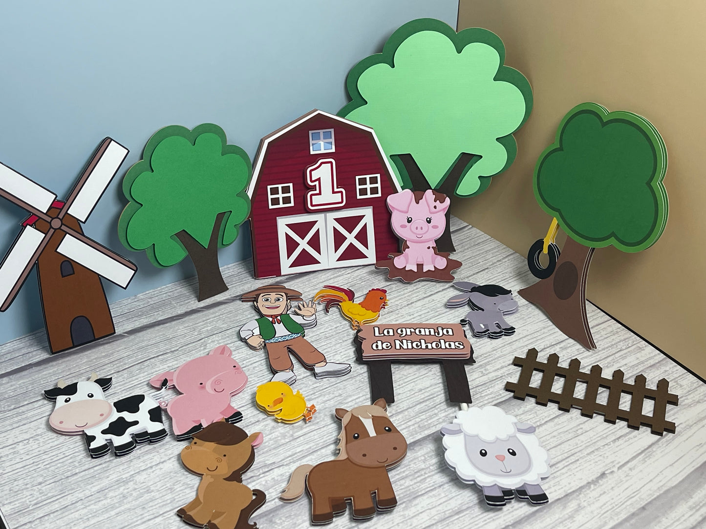 Decoration Cake for Farm // animales de la granja // farm animals