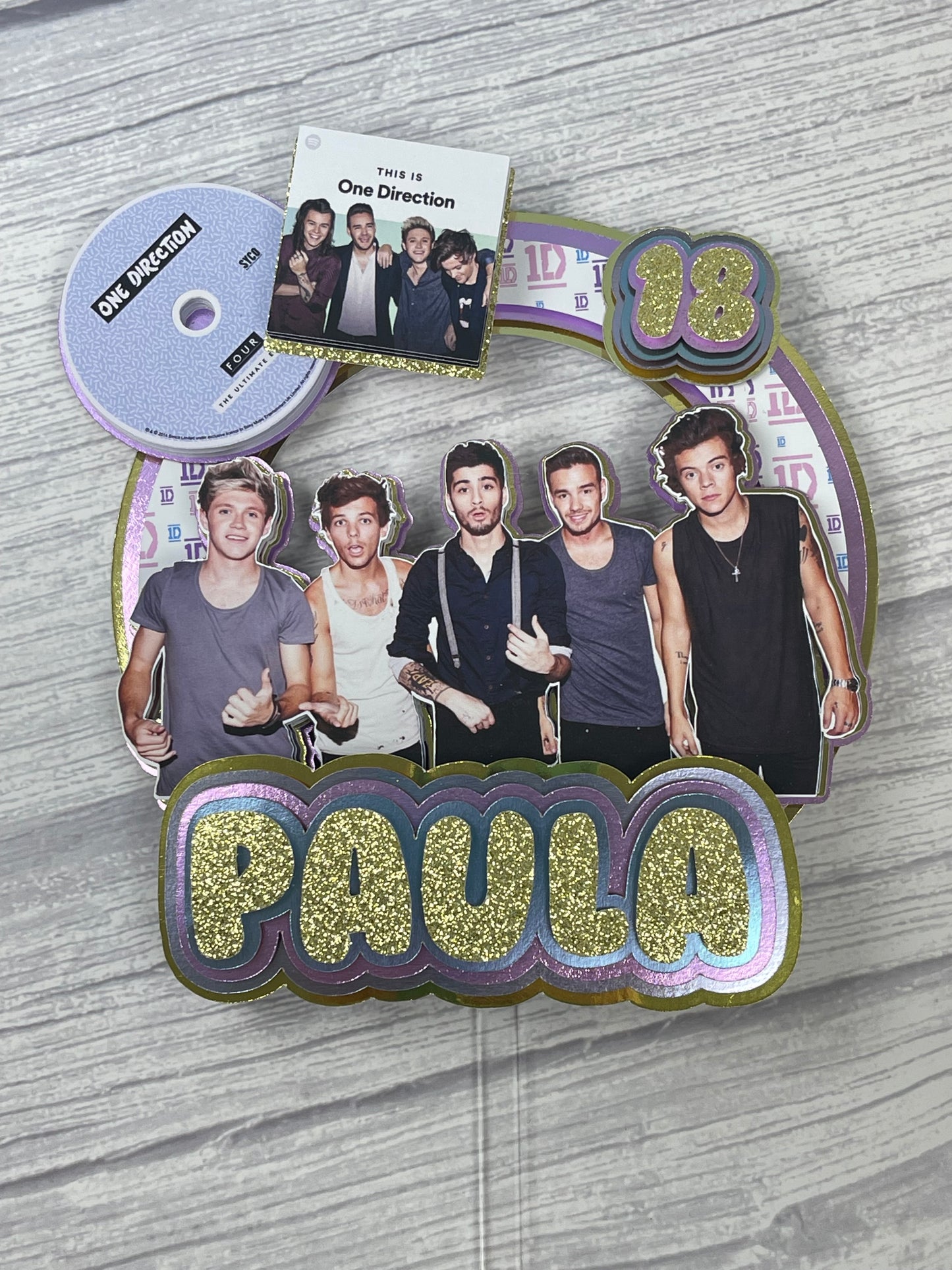 One Direction Cake Topper