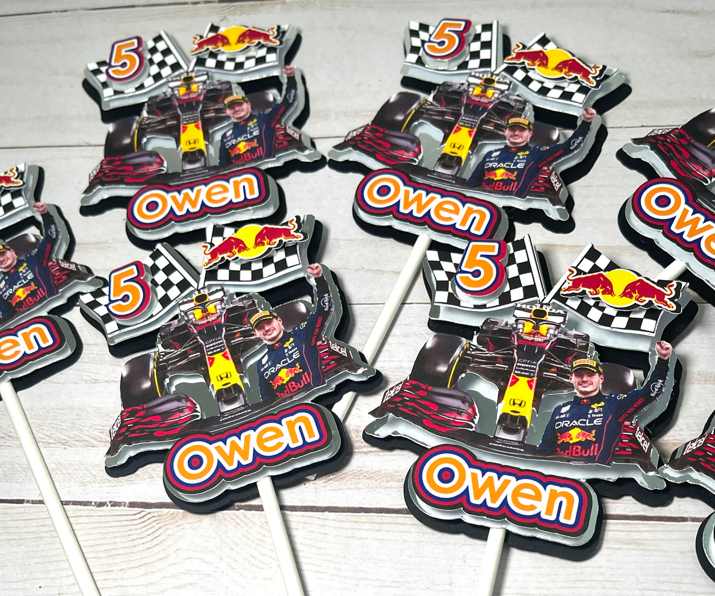 Redbull cup cake topper