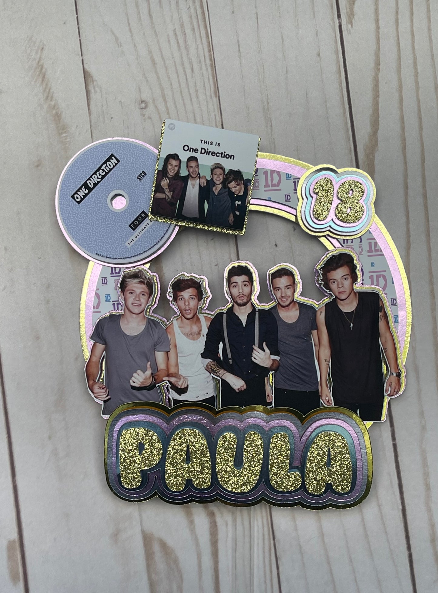One Direction Cake Topper