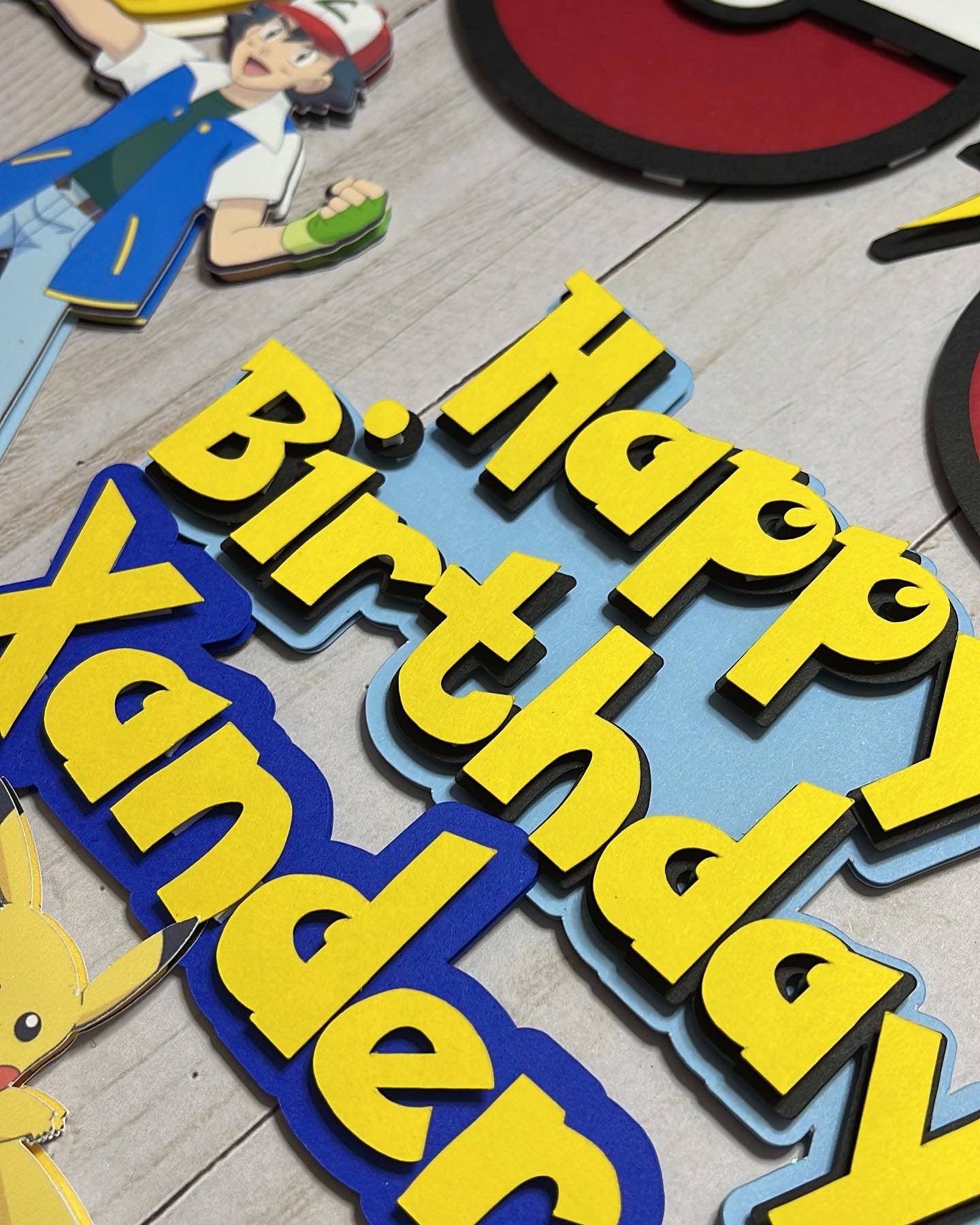Decoration for cake Pokemon