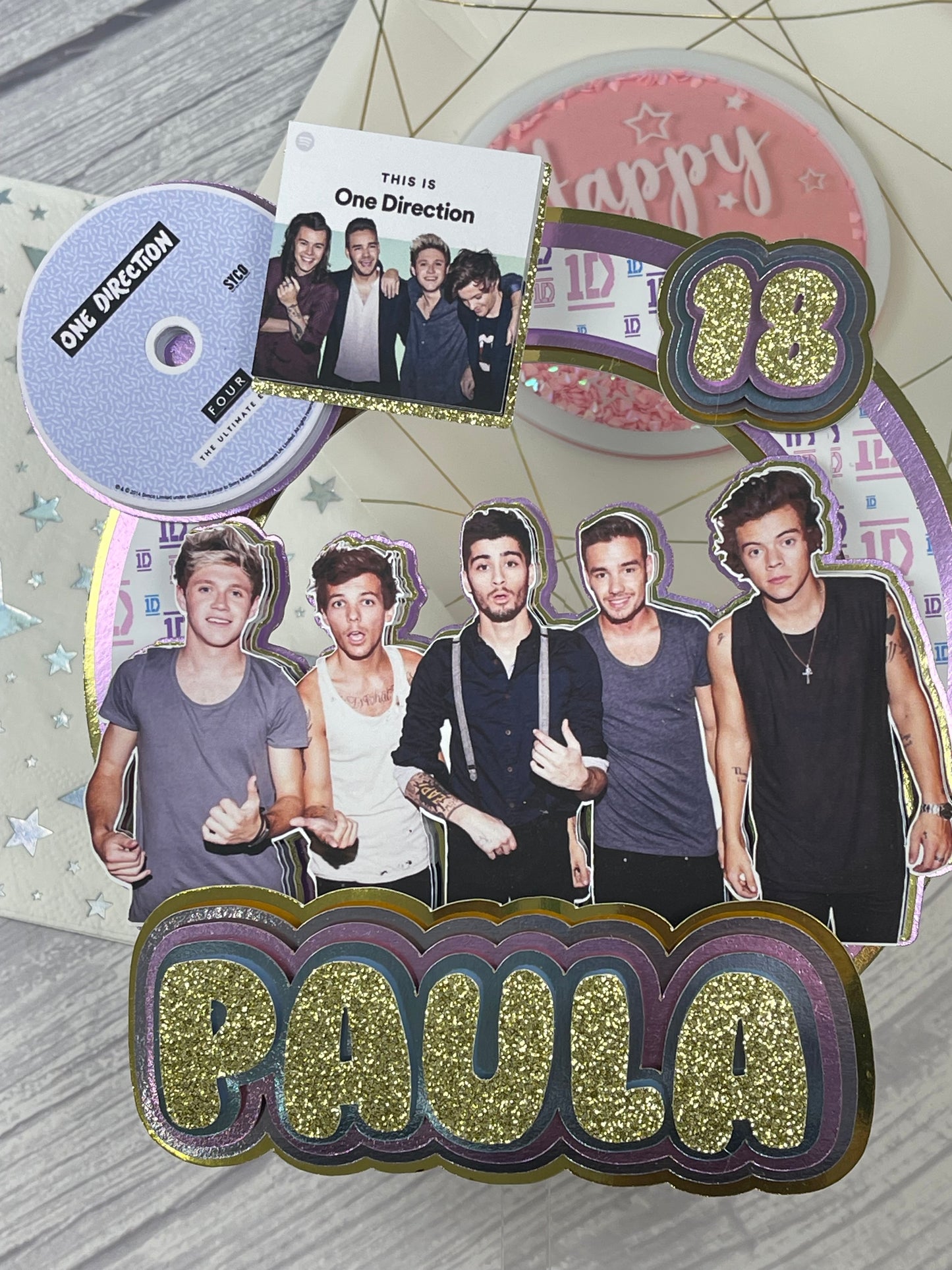 One Direction Cake Topper