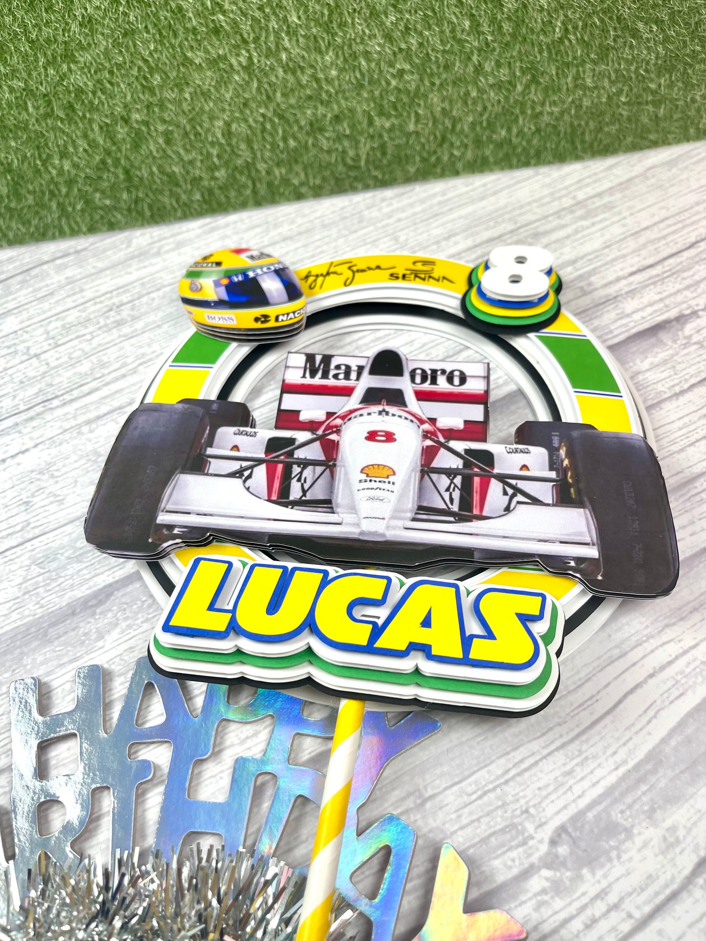 Ayton Senna Cake Topper