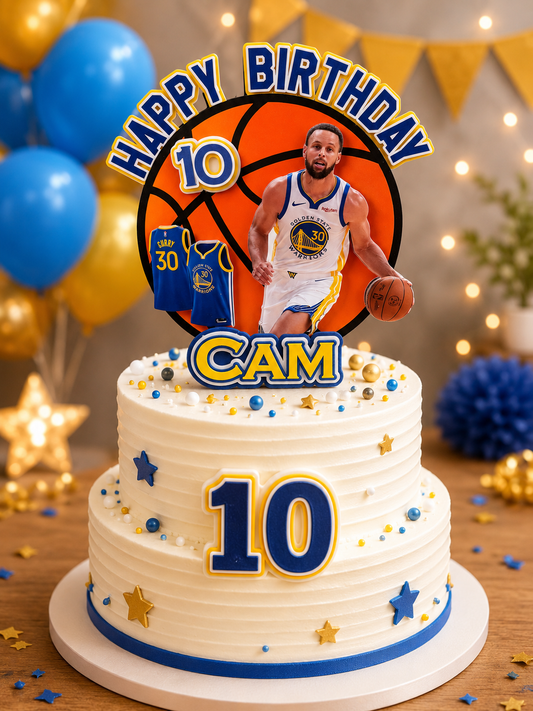 Personalized Golden State Cake Topper – featured product image by Hello Craft by KGF