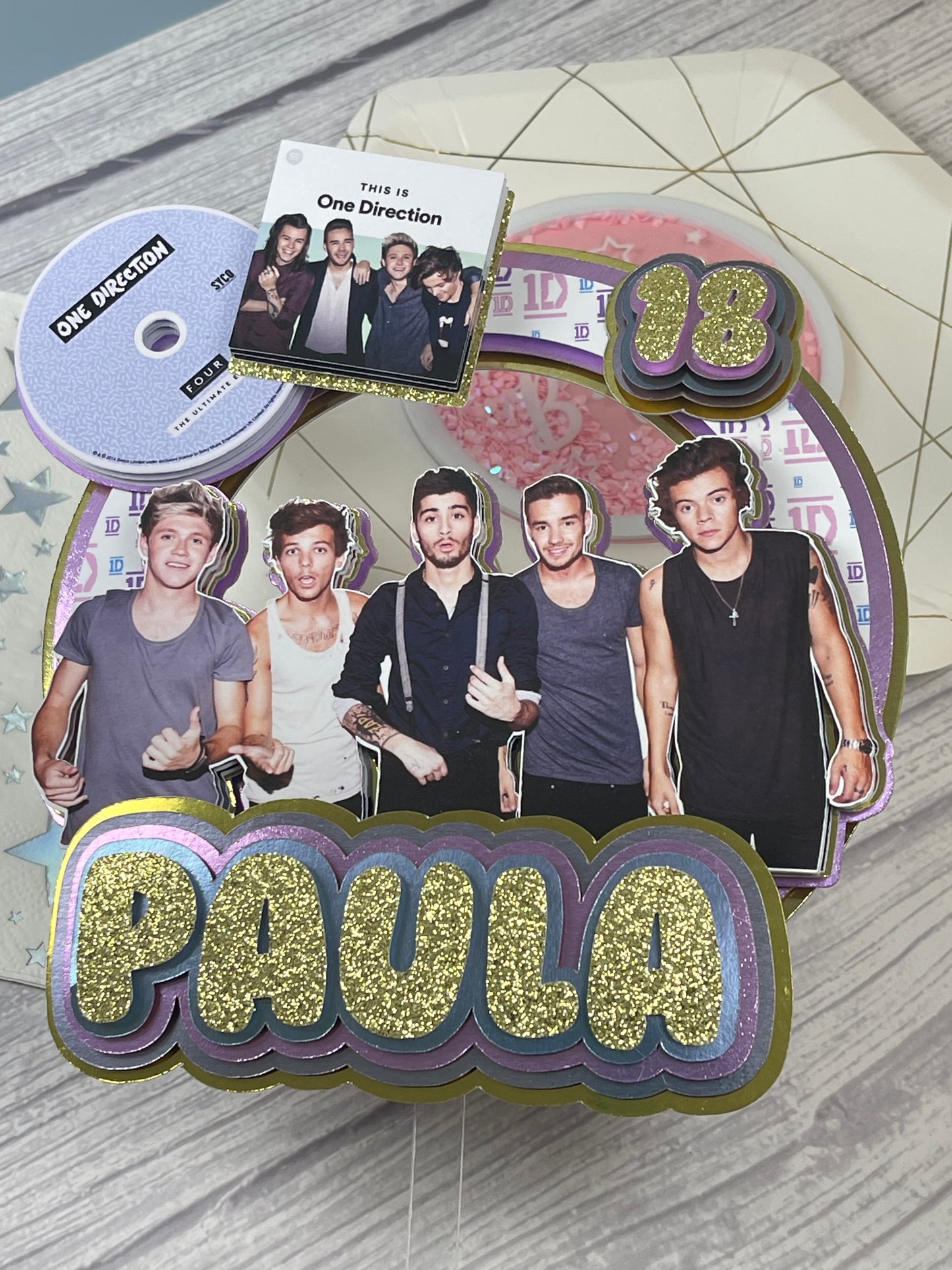 One Direction Cake Topper