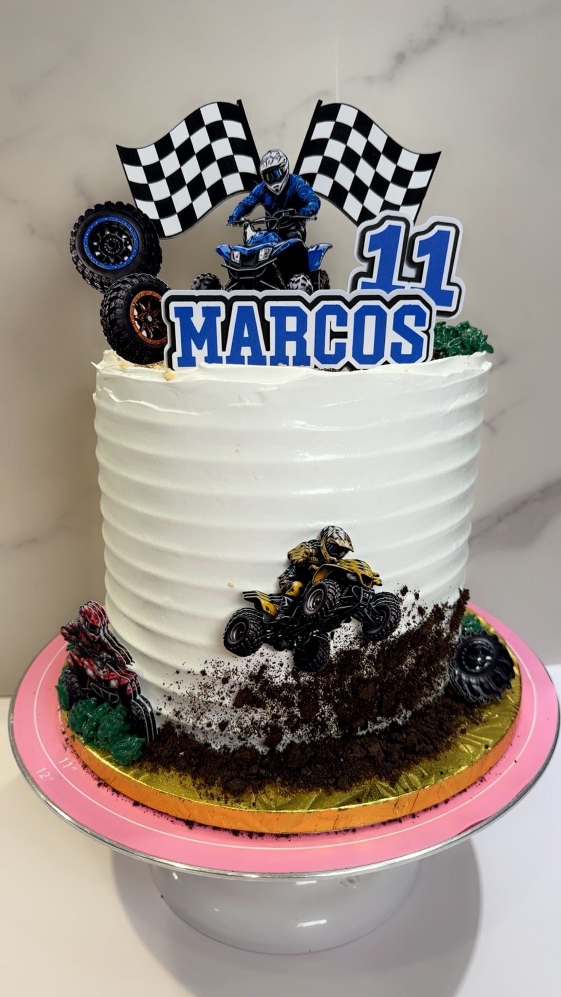 Four Wheeler Birthday Party Decorations | Custom Name & Age | Quad Bike Birthday Decor