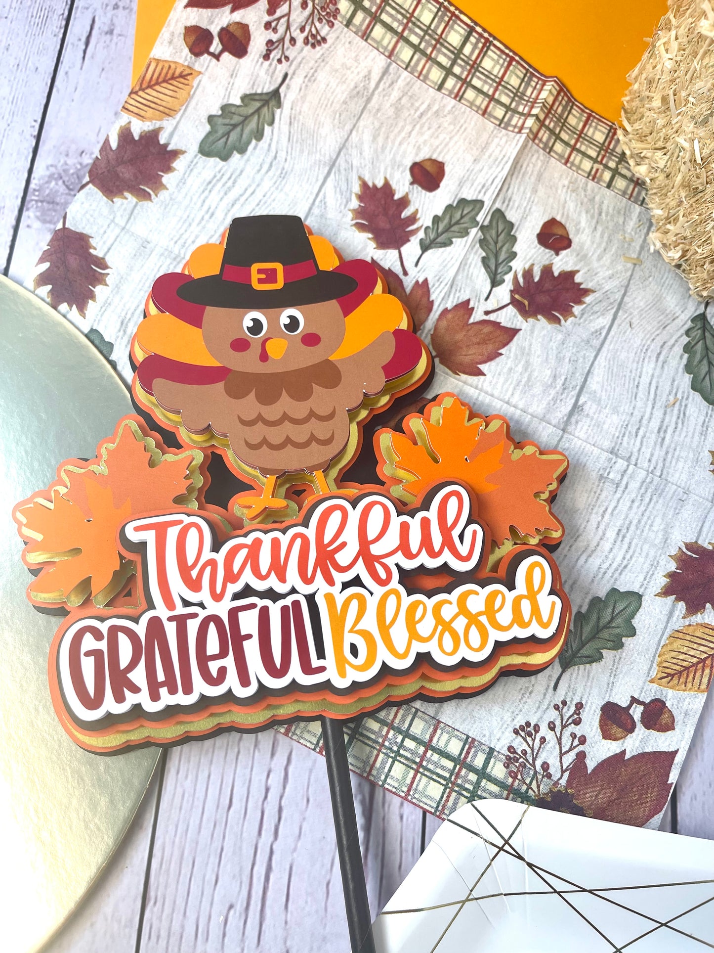 Thanks Giving Cake Topper