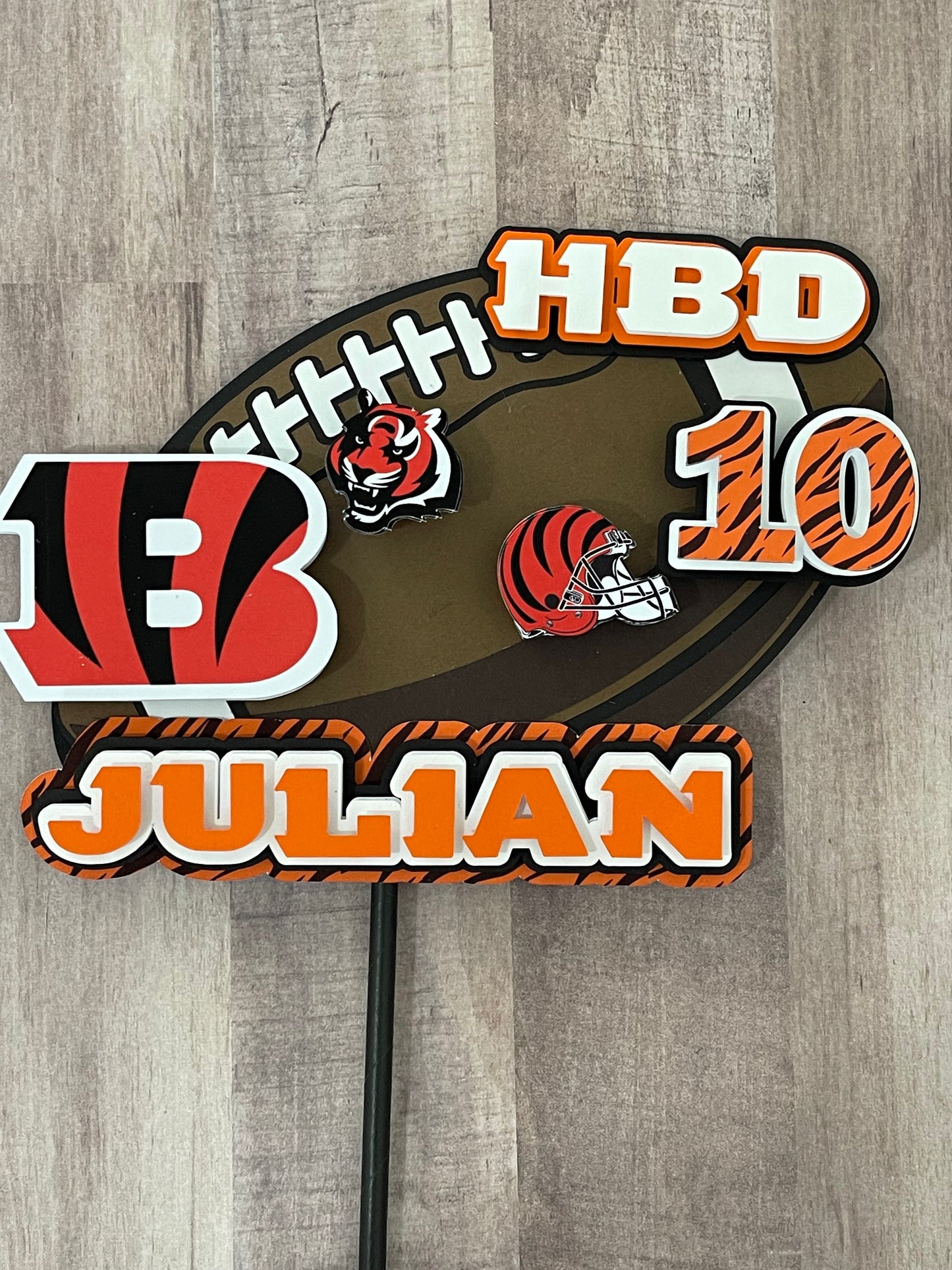 BENGALS Cake Topper