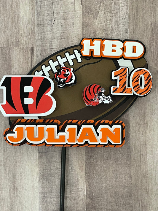 BENGALS Cake Topper
