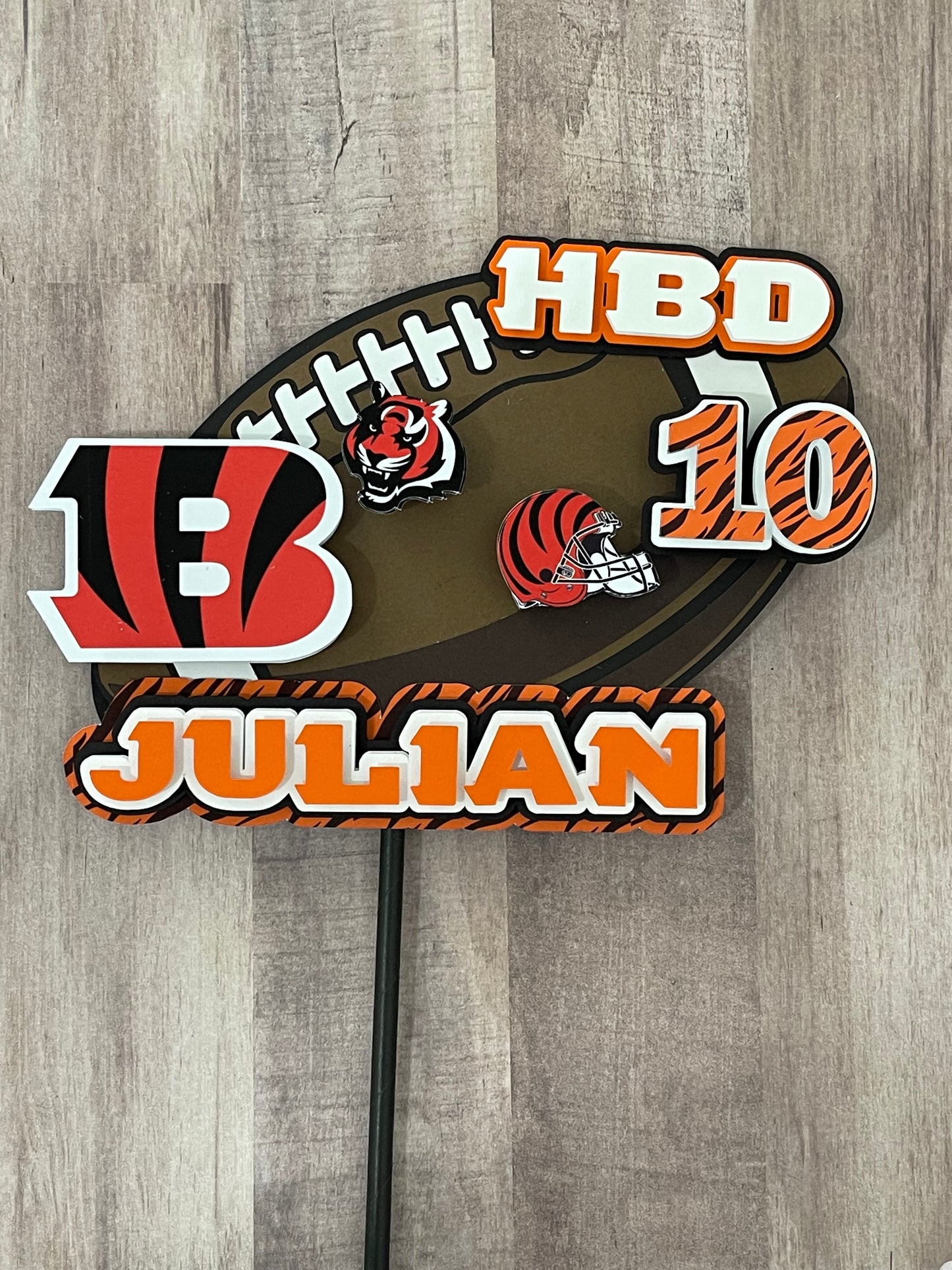 BENGALS Cake Topper