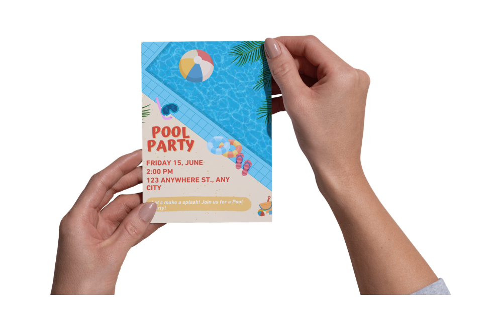 Pool Party Invitation Template | Editable Canva Invitation | Summer Birthday Invite | Instant Download