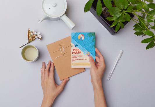 Pool Party Invitation Template | Editable Canva Invitation | Summer Birthday Invite | Instant Download