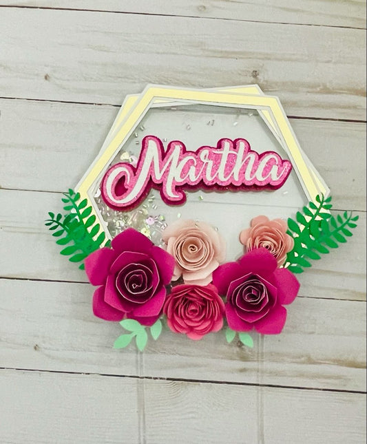 Flowers Cake Topper