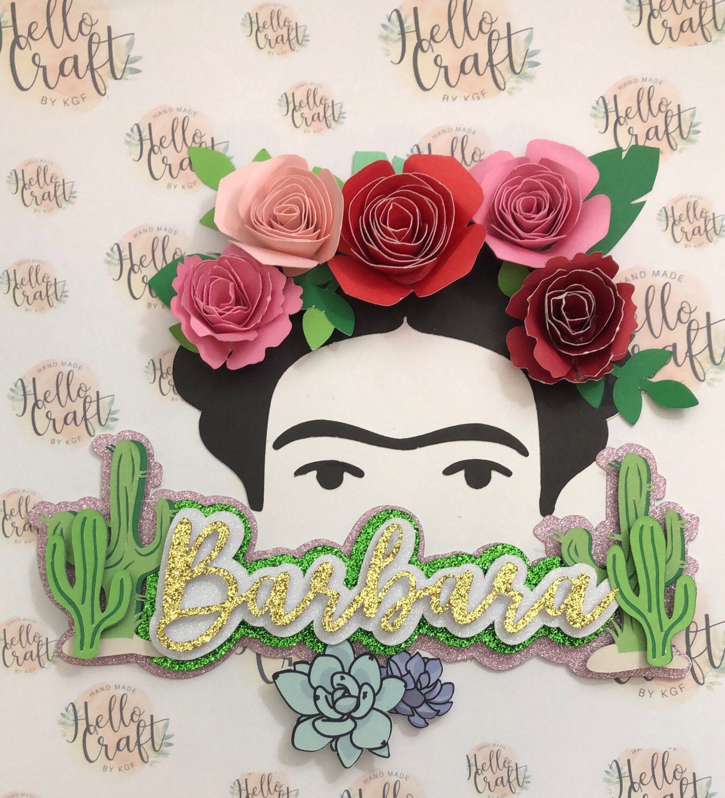 Frida Kahlo Cake Topper