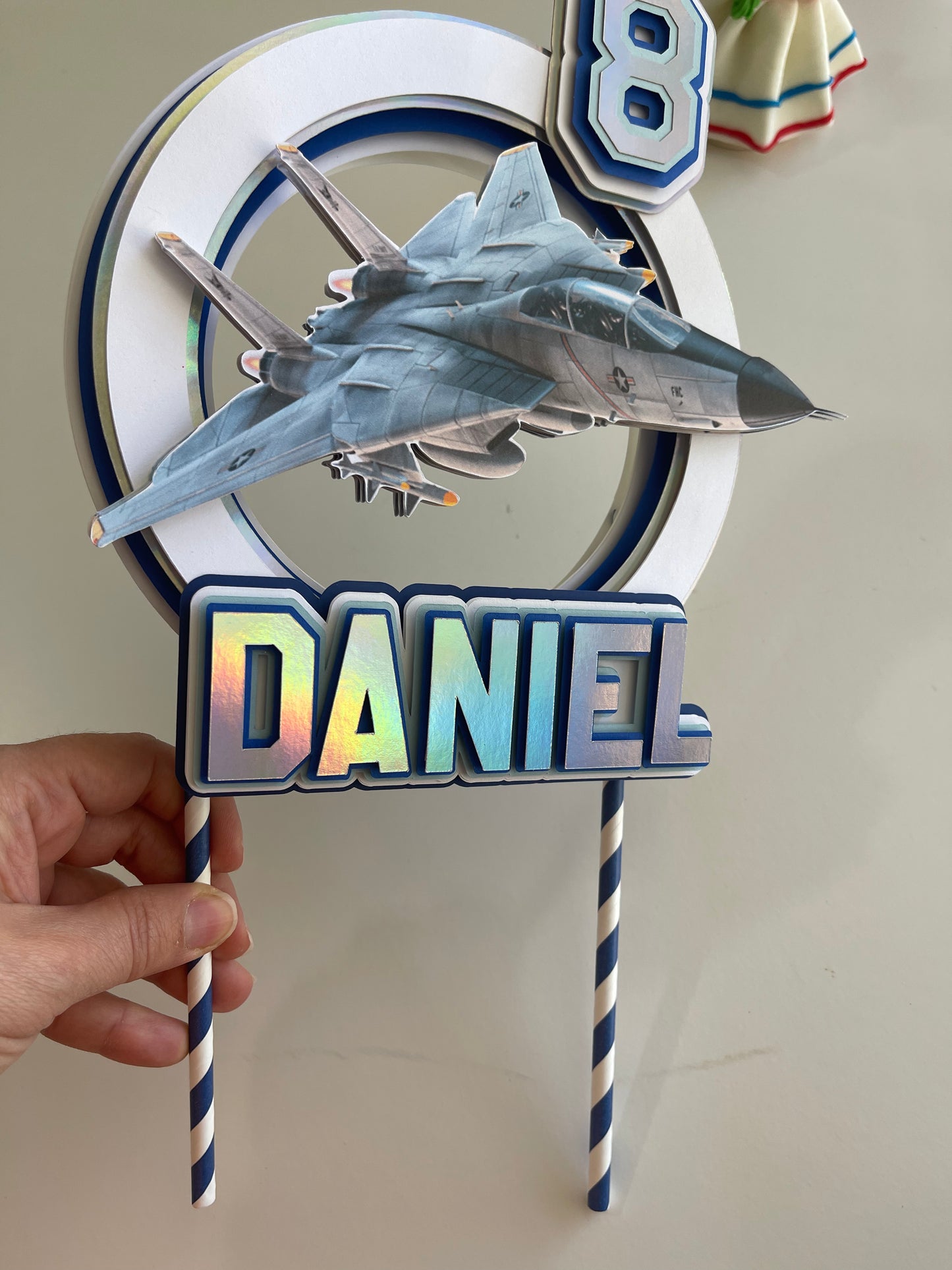 Top Gun Cake Topper