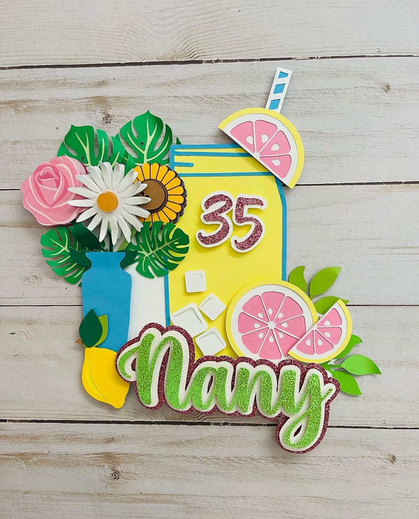 Limonada Flowers Lemon  // Lemon Birthday Theme