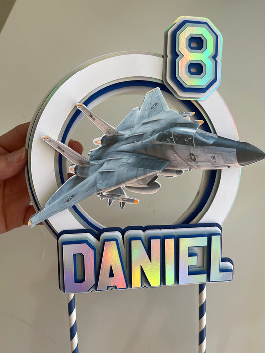 Top Gun Cake Topper