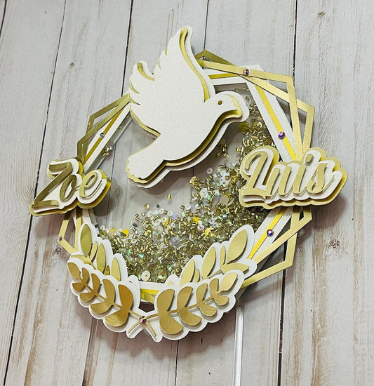 Bless God Baptim Cake Topper // God Bless Cake Topper
