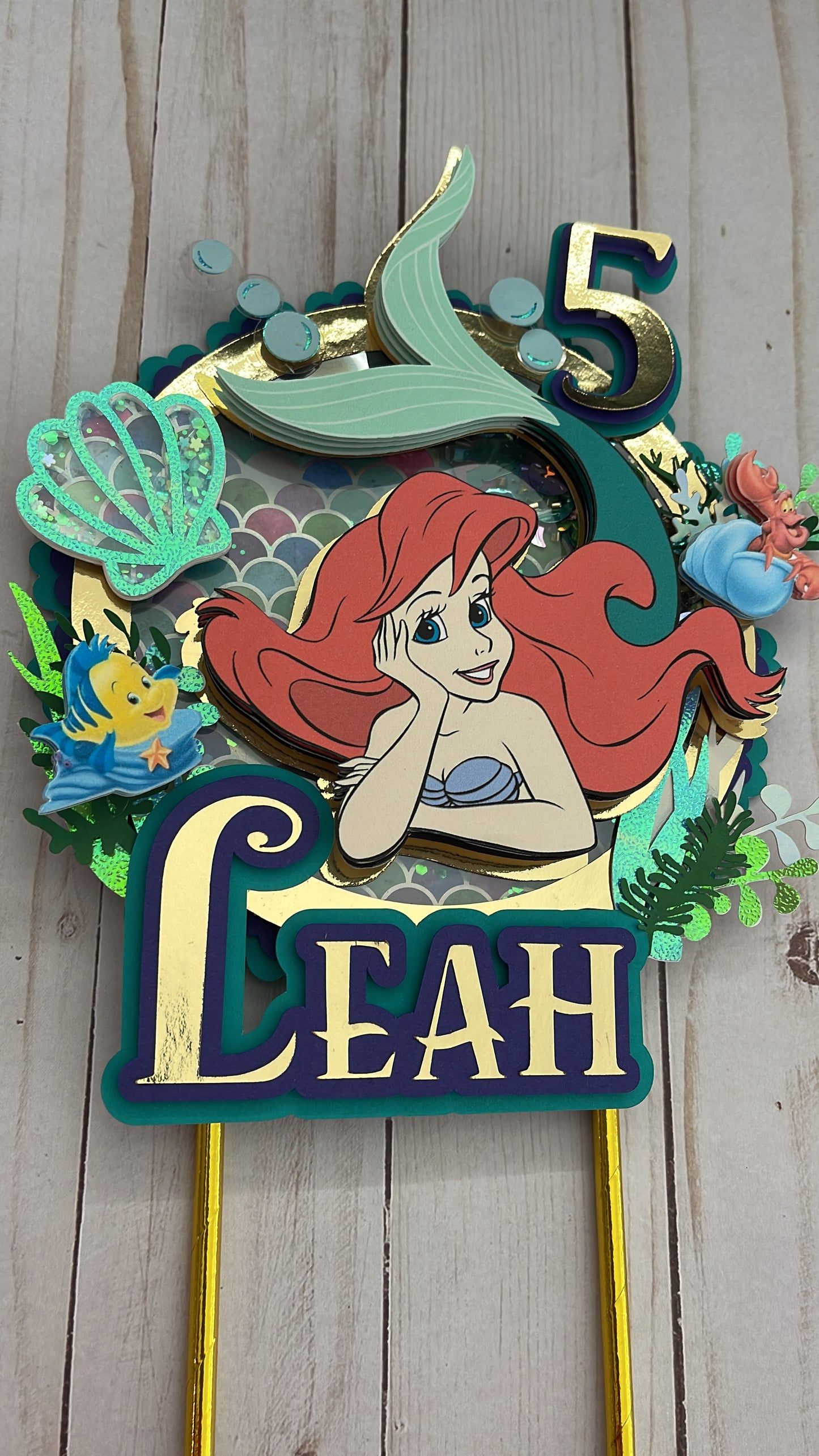 Ariel La Sirenita Cake topper