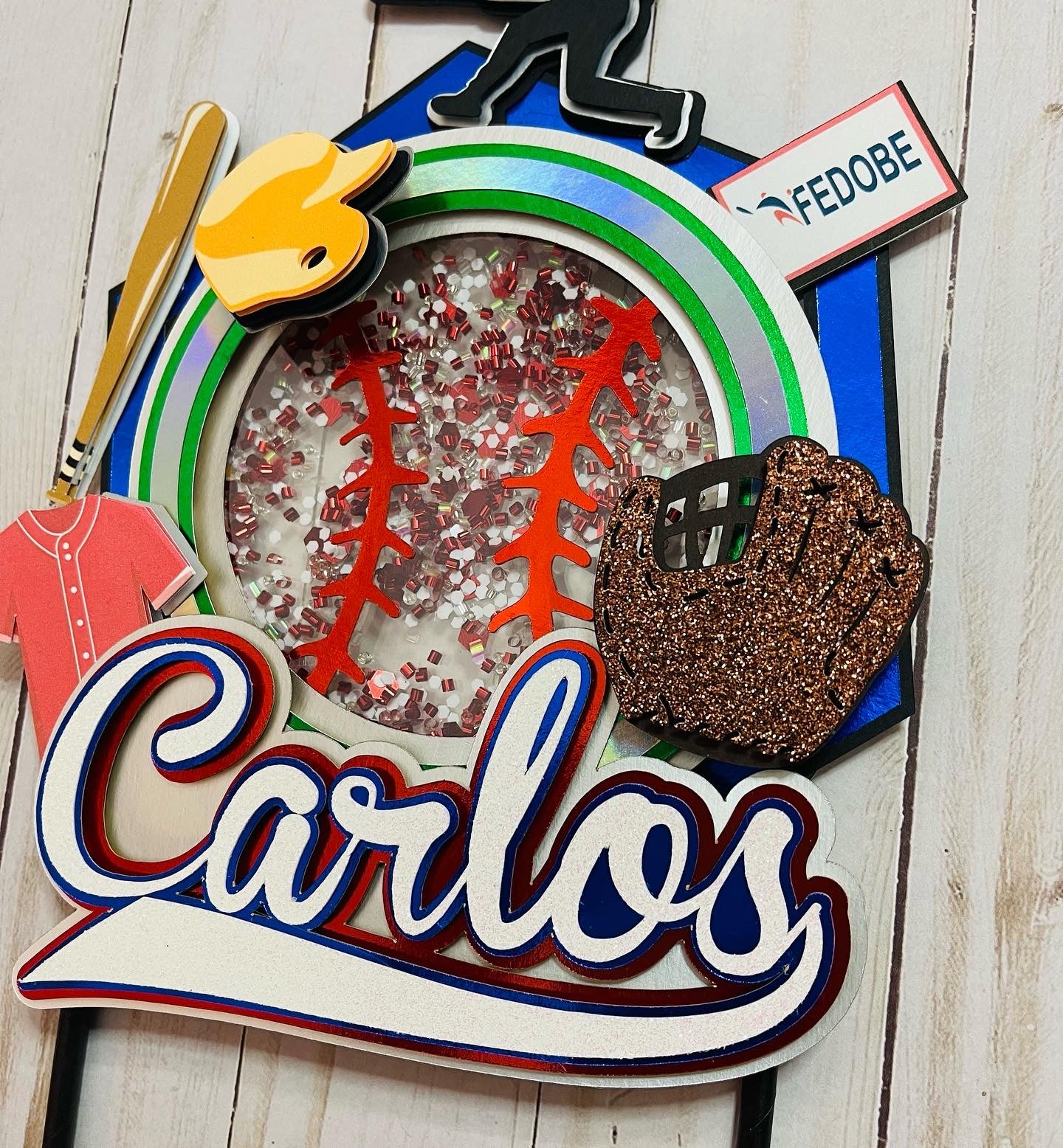 Beisbol Cake Topper // Baseball Birthday Cake Topper